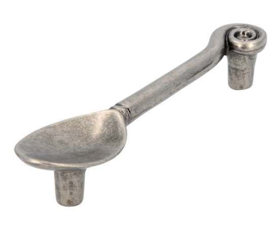 Afbeeldingen van Siro Meubelgreep metaal - boorafstand 96mm/L 125mm/H 25mm/B 30mm - tin 