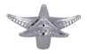Afbeeldingen van Siro Meubelknop metaal - L 67mm/H 31mm/B 67mm - chroom glanzend 