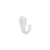Afbeeldingen van Siro Kapstokhaak metaal - boorafstand 10mm/L 41mm/H 33mm/B 20mm - wit 
