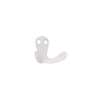 Afbeeldingen van Siro Kapstokhaak metaal - boorafstand 8mm/L 33mm/H 22mm/B 44mm - wit 
