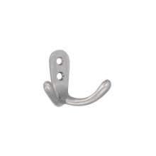 Afbeeldingen van Siro Kapstokhaak metaal - boorafstand 11mm/L 45mm/H 28mm/B 60mm - gepolijst aluminium 