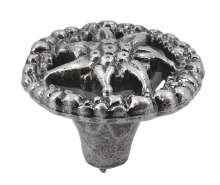 Afbeeldingen van Siro Meubelknop metaal - L 36mm/H 25mm/B 36mm - antiek zilver 