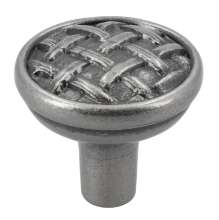 Afbeeldingen van Siro Meubelknop metaal - L 34mm/H 32mm/B 34mm - antiek zilver 