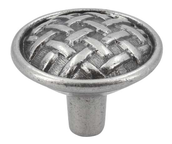 Afbeeldingen van Siro Meubelknop metaal - L 41mm/H 32mm/B 41mm - antiek zilver 
