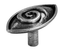 Afbeeldingen van Siro Meubelknop metaal - L 65mm/H 34mm/B 35mm - antiek zilver 