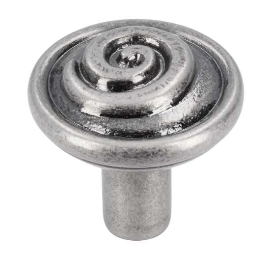 Afbeeldingen van Siro Meubelknop metaal - L 30mm/H 29mm/B 30mm - antiek zilver 