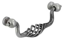 Afbeeldingen van Siro Hangende handgreep metaal - boorafstand 96mm/L 115mm/H 23mm/B 40mm - antiek tin 