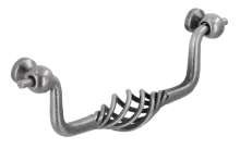 Afbeeldingen van Siro Hangende handgreep metaal - boorafstand 128mm/L 149mm/H 30mm/B 50mm - antiek tin 