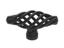 Afbeeldingen van Siro Meubelknop metaal - L 51mm/H 29mm/B 20mm - mat zwart 