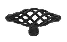 Afbeeldingen van Siro Meubelknop metaal - L 62mm/H 32mm/B 22mm - mat zwart 