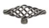 Afbeeldingen van Siro Meubelknop metaal - L 74mm/H 35mm/B 27mm - antiek tin 