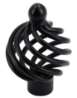 Afbeeldingen van Siro Meubelknop metaal - L 34mm/H 53mm/B 34mm - mat zwart 