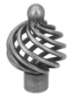 Afbeeldingen van Siro Meubelknop metaal - L 34mm/H 53mm/B 34mm - antiek tin 