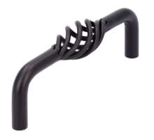 Afbeeldingen van Siro Meubelgreep metaal - boorafstand 96mm/L 104mm/H 38mm/B 20mm - mat zwart 