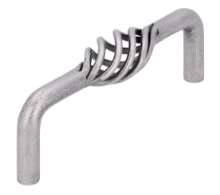 Afbeeldingen van Siro Meubelgreep metaal - boorafstand 96mm/L 104mm/H 38mm/B 20mm - antiek tin 