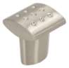 Afbeeldingen van Siro Meubelknop metaal - L 20mm/H 24mm/B 20mm - RVS effect 
