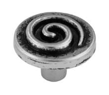 Afbeeldingen van Siro Meubelknop metaal - L 22mm/H 16mm/B 22mm - antiek zilver 