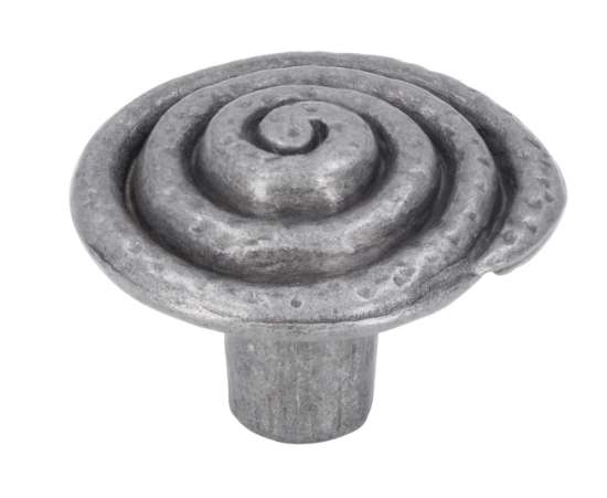 Afbeeldingen van Siro Meubelknop metaal - L 33mm/H 23mm/B 33mm - antiek tin 