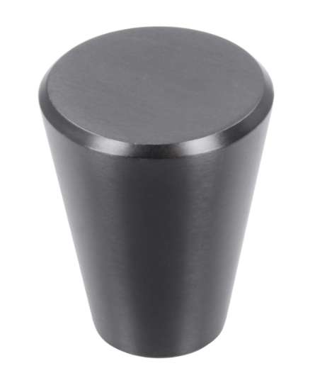 Afbeeldingen van Siro Meubelknop metaal - L 24mm/H 29mm/B 24mm - grafiet zwart donker 