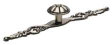 Afbeeldingen van Siro Meubelknop metaal - L 142mm/H 23mm/B 25mm - antiek zilver 