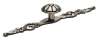 Afbeeldingen van Siro Meubelknop metaal - L 142mm/H 23mm/B 25mm - antiek zilver 
