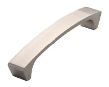 Afbeeldingen van Siro Meubelgreep metaal - boorafstand 128mm/L 149mm/H 28mm/B 20mm - RVS effect 