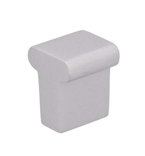 Afbeeldingen van Siro Meubelknop metaal - L 16mm/H 20mm/B 16mm - aluminium 