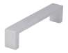 Afbeeldingen van Siro Meubelgreep metaal - boorafstand 128mm/L 138mm/H 30mm/B 20mm - mat aluminium 