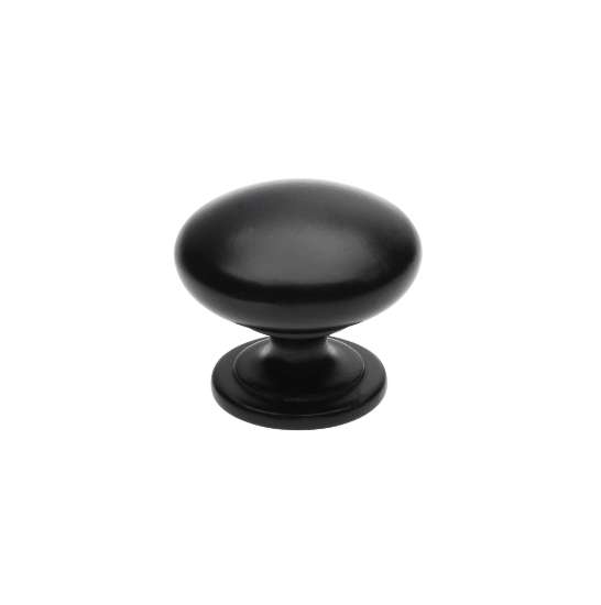 Afbeeldingen van Siro Meubelknop metaal - L 32mm/H 28mm/B 32mm - mat zwart 