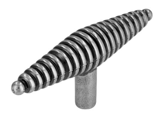 Afbeeldingen van Siro Meubelknop metaal - L 88mm/H 38mm/B 19mm - antiek zilver 