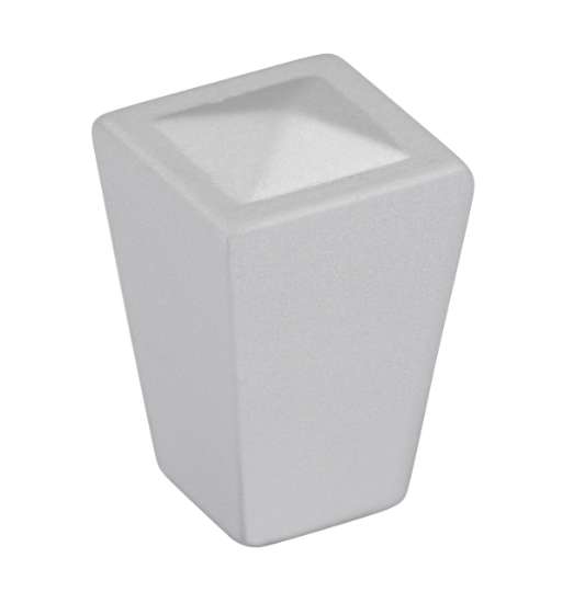 Afbeeldingen van Siro Meubelknop metaal - L 18mm/H 27mm/B 18mm - aluminium 
