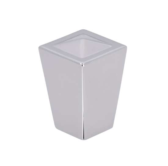 Afbeeldingen van Siro Meubelknop metaal - L 18mm/H 27mm/B 18mm - chroom glanzend 