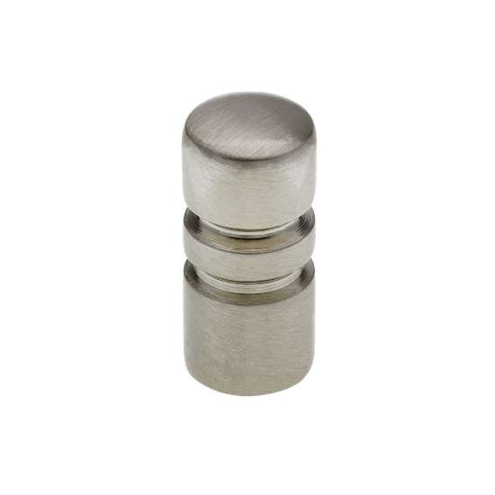 Afbeeldingen van Siro Meubelknop metaal - L 12mm/H 26mm/B 12mm - RVS effect 