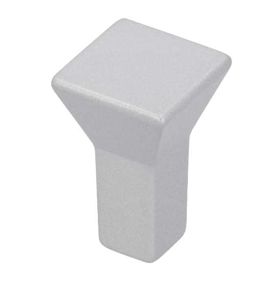 Afbeeldingen van Siro Meubelknop metaal - L 15mm/H 24mm/B 15mm - aluminium 