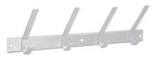 Afbeeldingen van Siro Haaklijst metaal - boorafstand 2x216mm/L 450mm/H 80mm/B 120mm - mat aluminium 