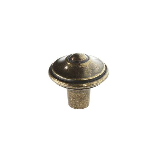 Afbeeldingen van Siro Meubelknop metaal - L 31mm/H 29mm/B 31mm - antiek messing 