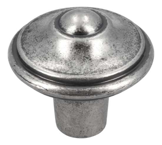 Afbeeldingen van Siro Meubelknop metaal - L 31mm/H 29mm/B 31mm - tin 