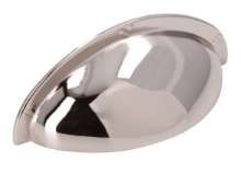 Afbeeldingen van Siro Schelpgreep metaal - boorafstand 64mm/L 85mm/H 27mm/B 31mm - nikkel glanzend 