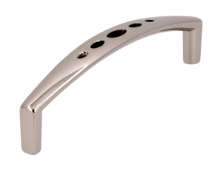 Afbeeldingen van Siro Meubelgreep metaal - boorafstand 96mm/L 102mm/H 27mm/B 12mm - nikkel glanzend 