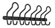 Afbeeldingen van Siro Haaklijst metaal - boorafstand 2x180mm/L 400mm/H 83mm/B 145mm - mat zwart 
