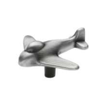 Afbeeldingen van Siro Meubelknop metaal - L 56mm/H 33mm/B 59mm antiek tin 