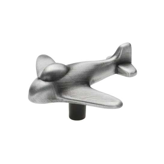 Afbeeldingen van Siro Meubelknop metaal - L 56mm/H 33mm/B 59mm antiek tin 