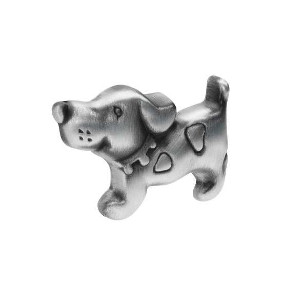 Afbeeldingen van Siro Meubelknop metaal - L 56mm/H 20mm/B 37mm antiek tin 