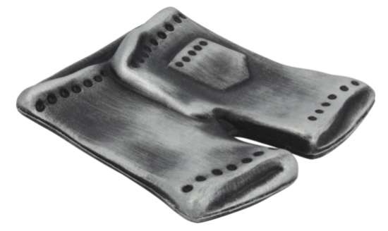 Afbeeldingen van Siro Meubelknop metaal - L 40mm/H 21mm/B 40mm antiek tin 