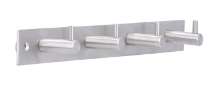 Afbeeldingen van Siro Haaklijst metaal - boorafstand 298mm/L 322mm/H 46mm/B 39mm RVS 