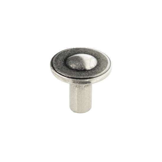 Afbeeldingen van Siro Meubelknop metaal - L 30mm/H 28mm/B 30mm antiek zilver 