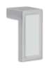 Afbeeldingen van Siro Meubelknop metaal - L 40mm/H 22mm/B 20mm chroom glanzend/wit 
