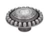 Afbeeldingen van Siro Meubelknop metaal - L 54mm/H 30mm/B 54mm tin/transparant 