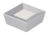 Afbeeldingen van Siro Meubelknop metaal - L 39mm/H 16mm/B 39mm aluminium/wit 