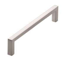 Afbeeldingen van Siro Meubelgreep metaal - boorafstand 128mm/L 136mm/H 28mm/B 8mm RVS effect 
